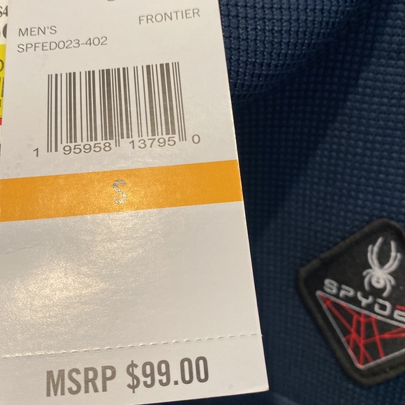 NEW Spyder 1/4 Zip Men’s Fleece Lined Pullover - Picture 6 of 9